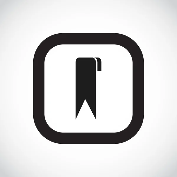 簡単な web の縦の旗のアイコン — ストックベクタ