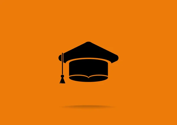 Sombrero de graduación del estudiante — Vector de stock