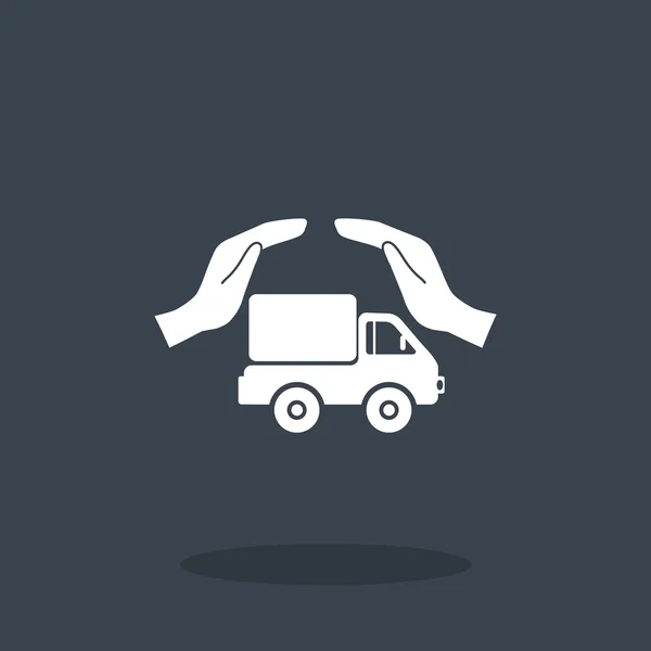 Szállítási teherautó ikon — Stock Vector