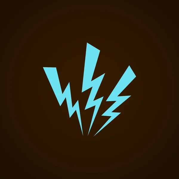Üç Lightning'ler web simgesi — Stok Vektör
