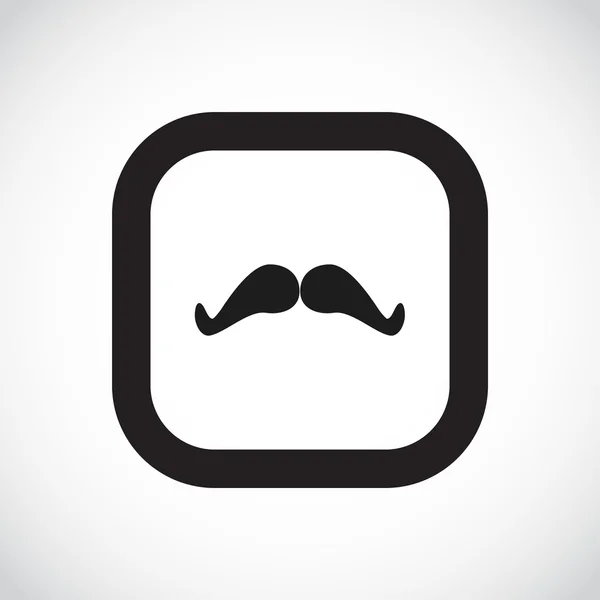 Doodle bigote simple icono web — Vector de stock