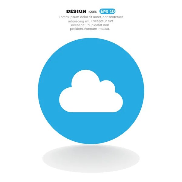 Nube icono web — Archivo Imágenes Vectoriales