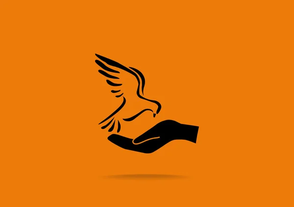 Ikon web Dove - Stok Vektor