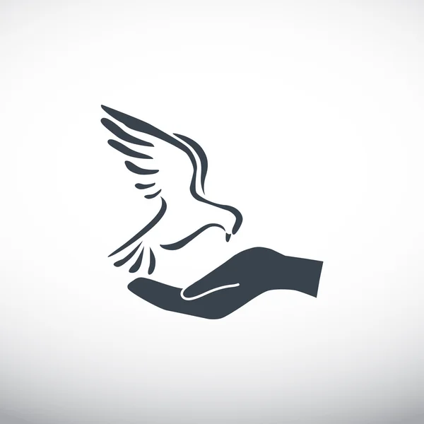 Taubennetz-Ikone — Stockvektor