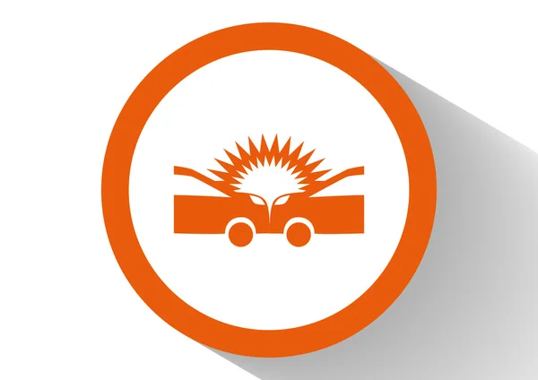 Auto accidente icono — Vector de stock