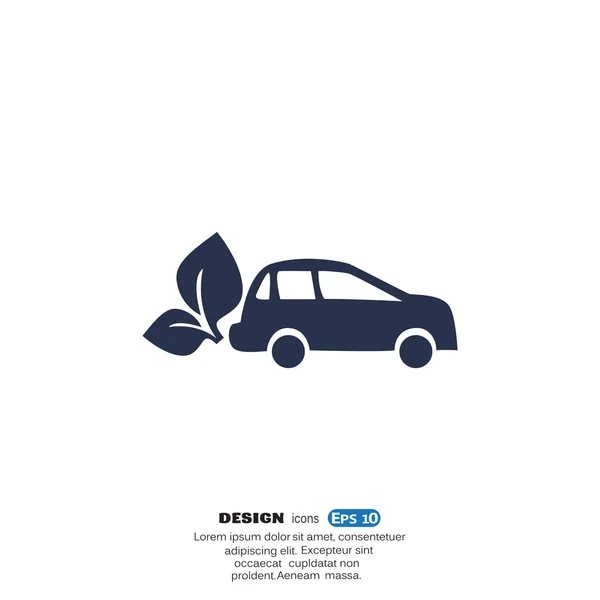 Eco fuel enkel ikon — Stock vektor