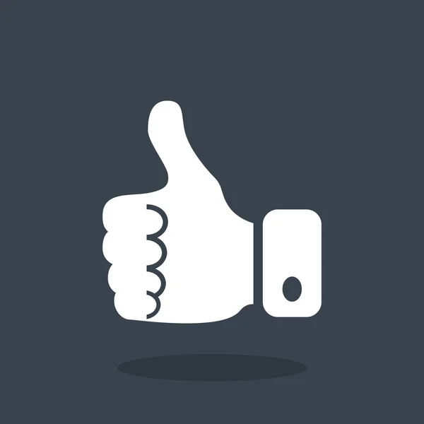 Thumb up ikon web - Stok Vektor