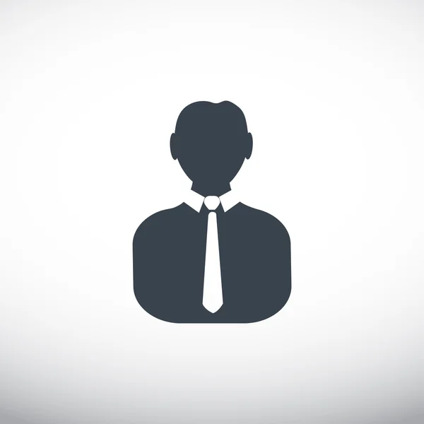 Hombre de negocios icono web — Vector de stock