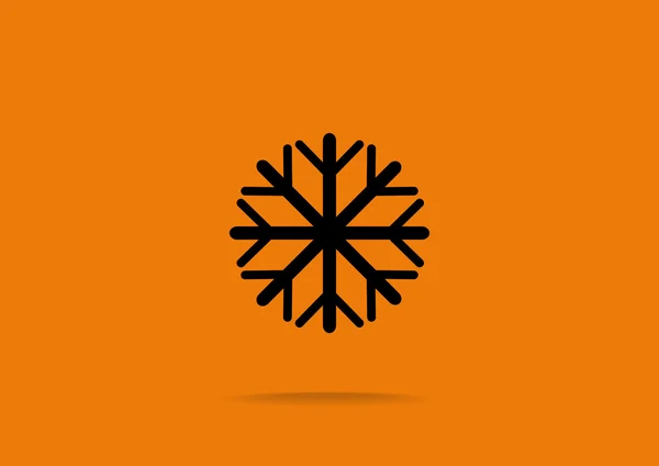 Copo de nieve icono web — Vector de stock