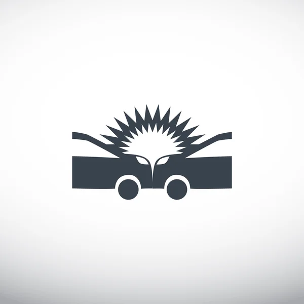 Auto ongeluk web pictogram — Stockvector