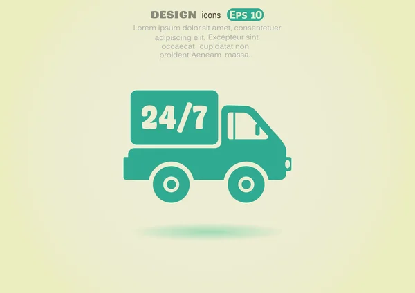 Icono del camión de entrega — Vector de stock