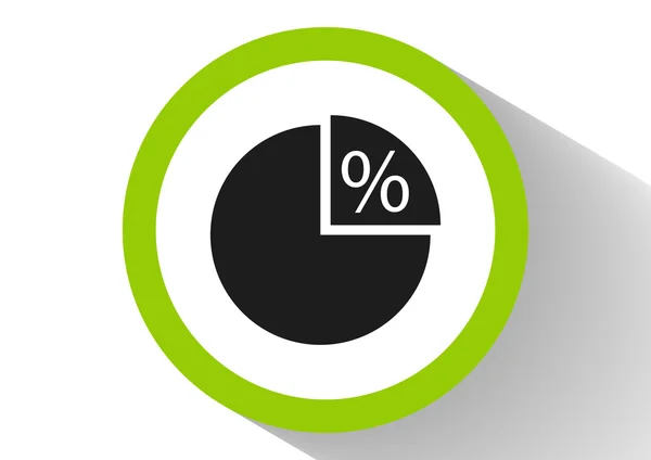 Ícone de web infográfico arredondado simples — Vetor de Stock