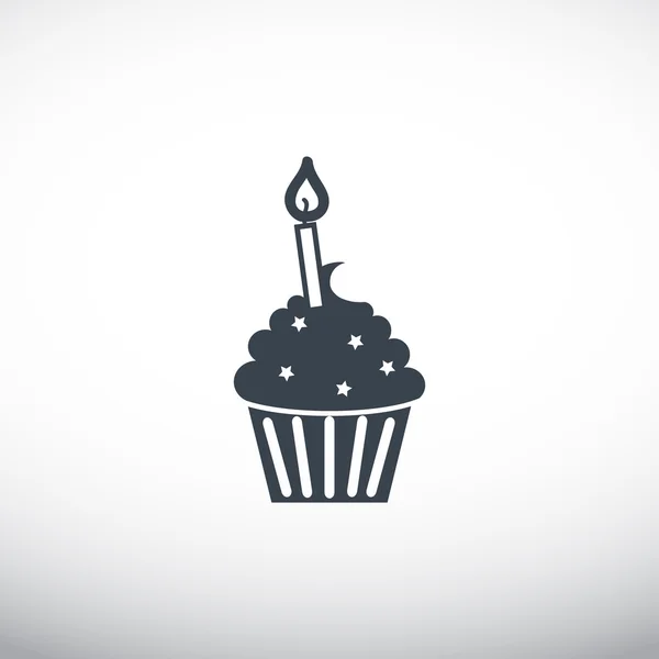 Cupcake εικονίδιο web — Διανυσματικό Αρχείο