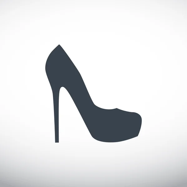 Icône Web de chaussure féminine — Image vectorielle