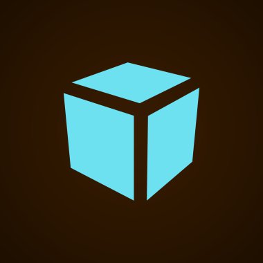 Basit küp web simgesi