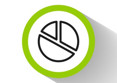 Basit yuvarlak Infographic web simgesi