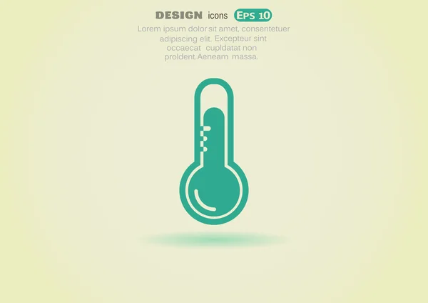 Temperatuur web pictogram — Stockvector