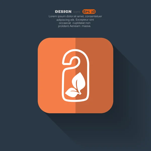 Eco étiquette suspendue icône — Image vectorielle