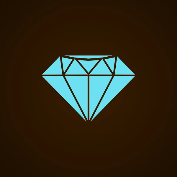 Icona web diamante — Vettoriale Stock