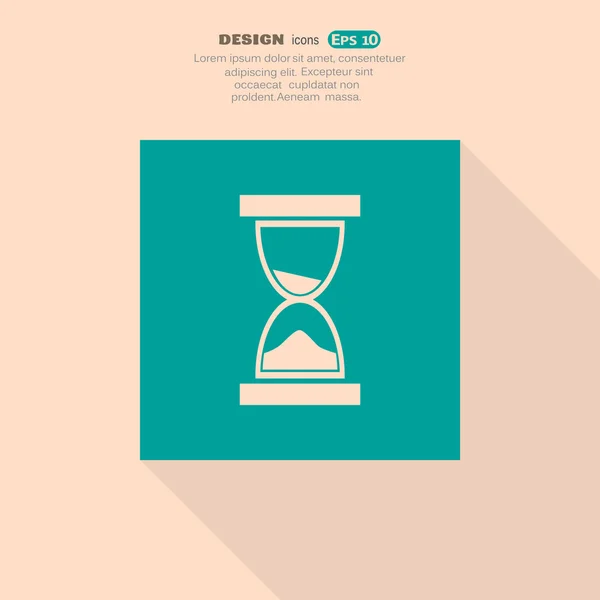 Reloj de arena icono web — Vector de stock