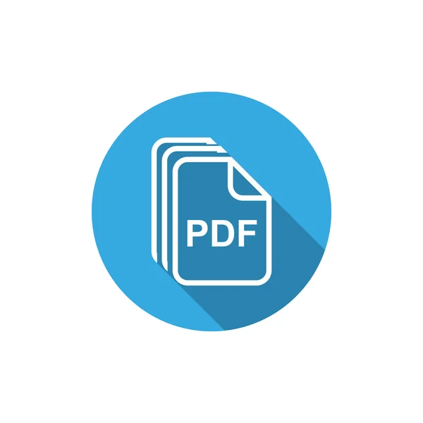 File PDF semplice icona web — Vettoriale Stock