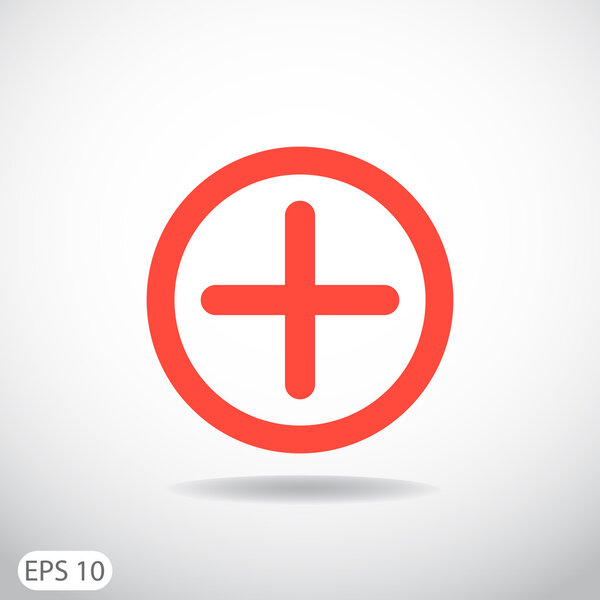 Плюс знак для добавления значка
