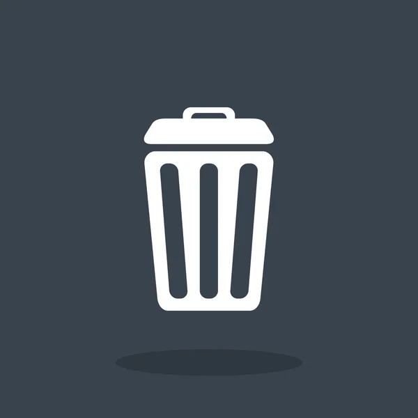 Søppel kan-ikon – stockvektor