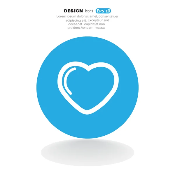 Heart web icon — Stock Vector