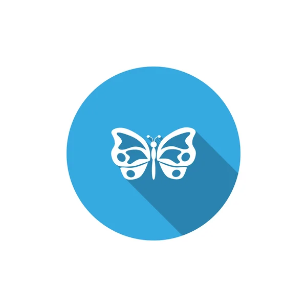 Motyl prosty tkanina ikona — Wektor stockowy