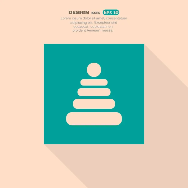 Juguete pirámide, icono web — Archivo Imágenes Vectoriales