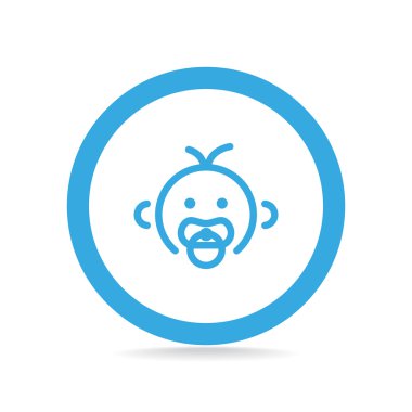 Bebek emziği ile basit simgesi