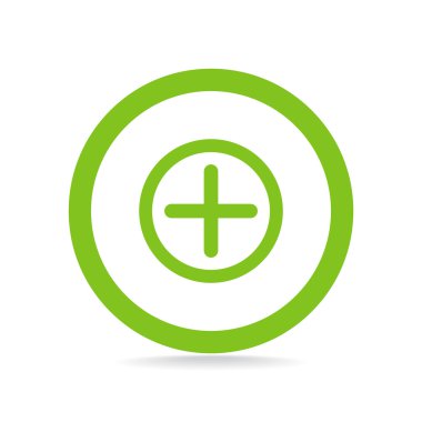 Artı simgesi web simgesi basit