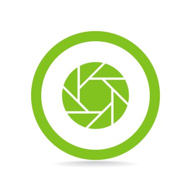 Objektif göz web simgesi