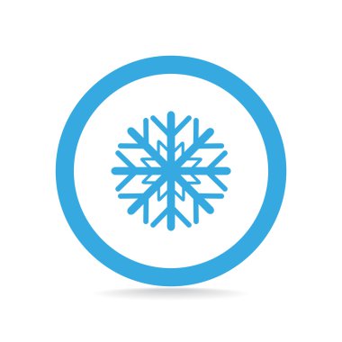 Kar tanesi basit web simgesi