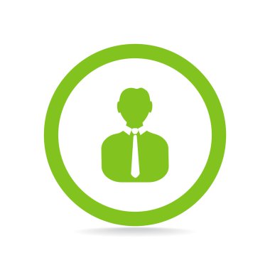 İşadamı siluet web simgesi