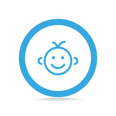 Mutlu bir çocuk yüzü doodle