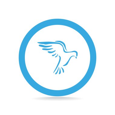 Güvercin basit web simgesi