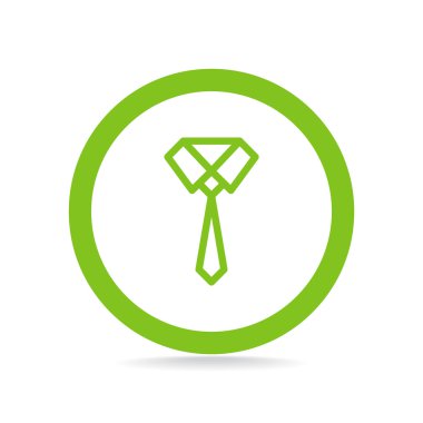 Düğümlü kravat basit web simgesi