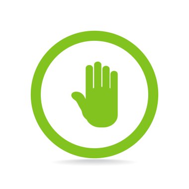 İnsan palm web simgesi