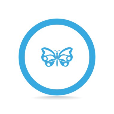 Basit kelebek web simgesi