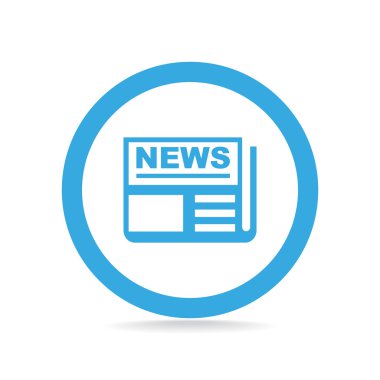 Basit gazete web simgesi