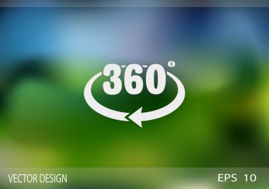 yuvarlak ok ile 360 degreece