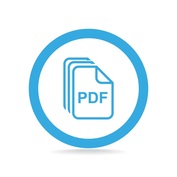 File PDF semplice icona web — Vettoriale Stock