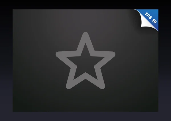 Semplice icona web stella — Vettoriale Stock
