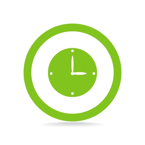 Icono web de reloj simple, ilustración de vectores de esquema — Archivo Imágenes Vectoriales