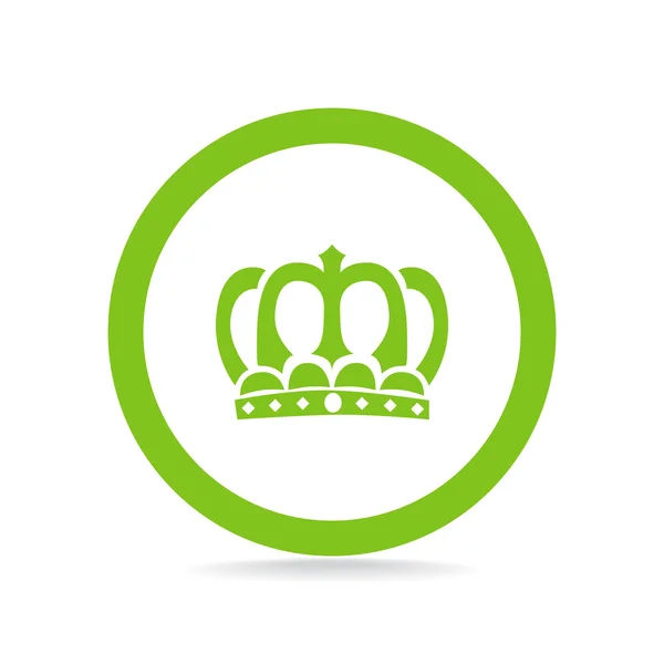 Corona signo VIP, icono web — Vector de stock