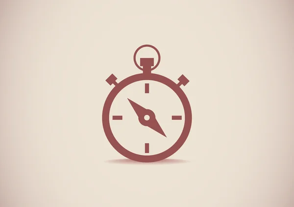 Eenvoudige stopwatch web pictogram — Stockvector