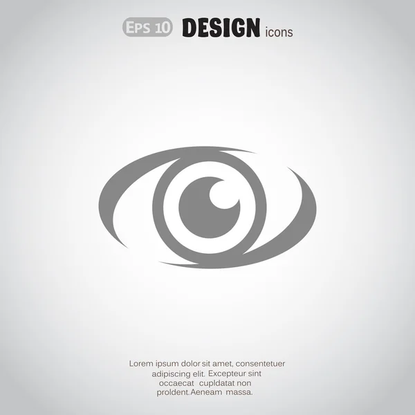 Viendo el icono web del ojo — Vector de stock