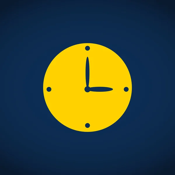 Простые часы веб-значок — стоковый вектор