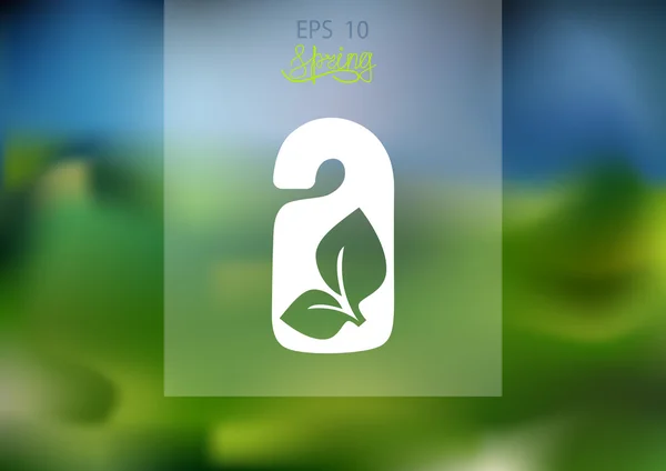 Sprout eco signo icono web — Vector de stock